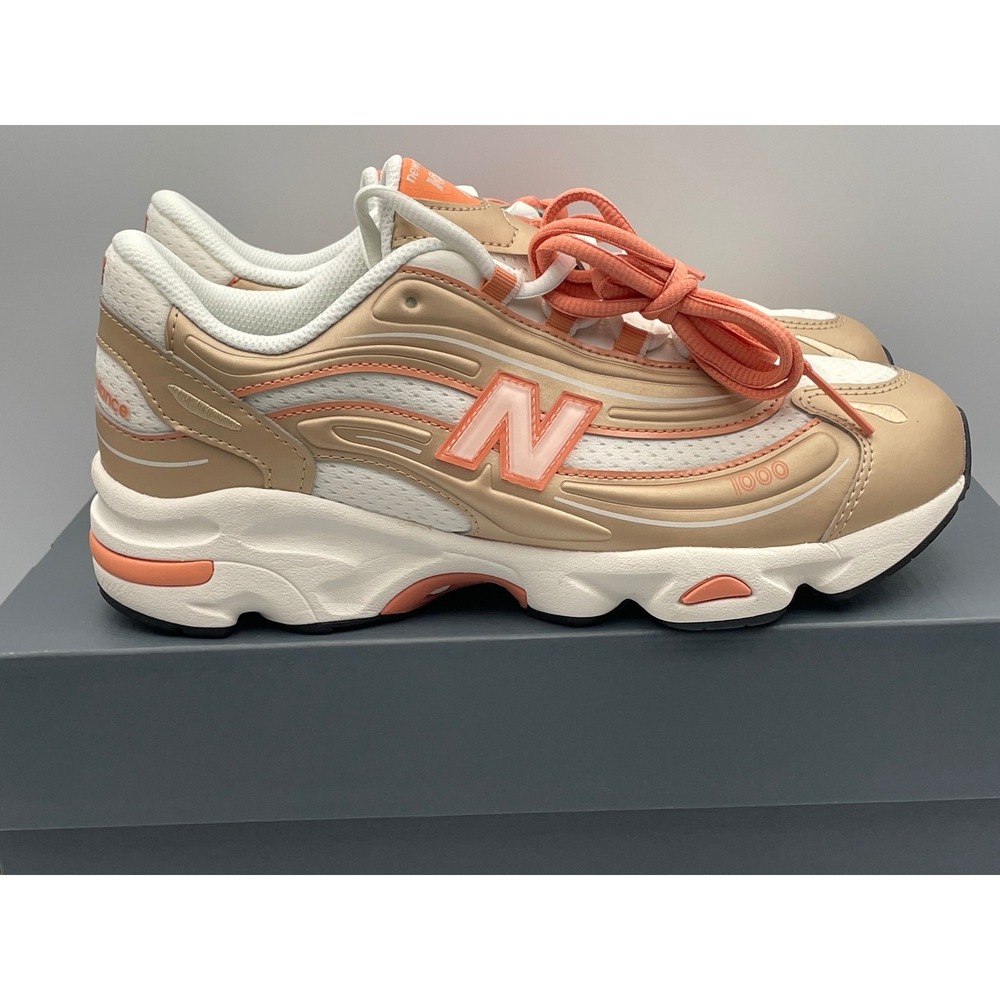 New Balance 1000 Brown Orange GC1000FP Kids Size 7 Retro Runner Sneakers NEW
